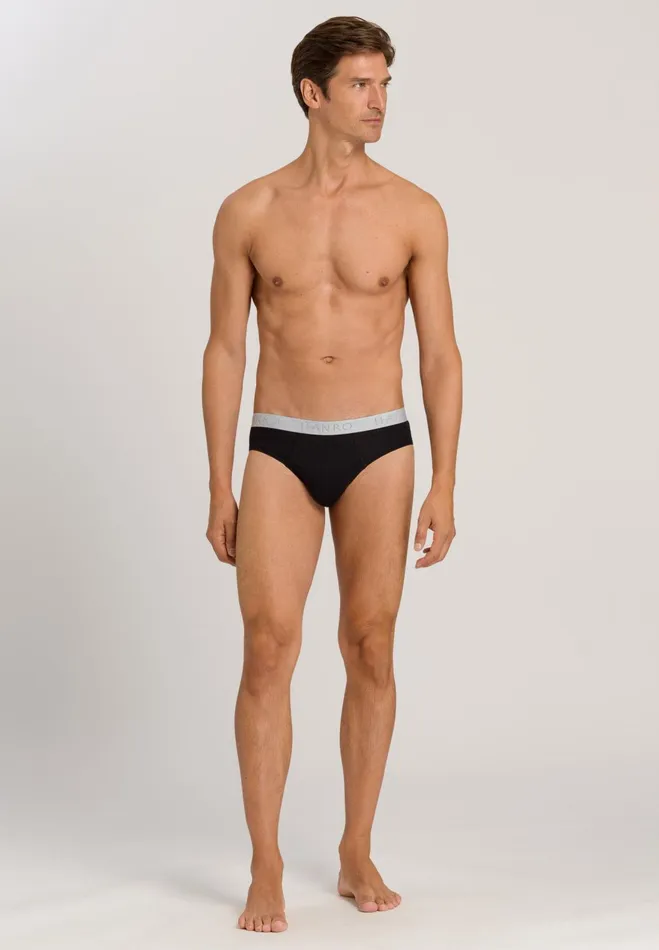 2Pack Cotton Briefs Black Men HANRO Multipacks