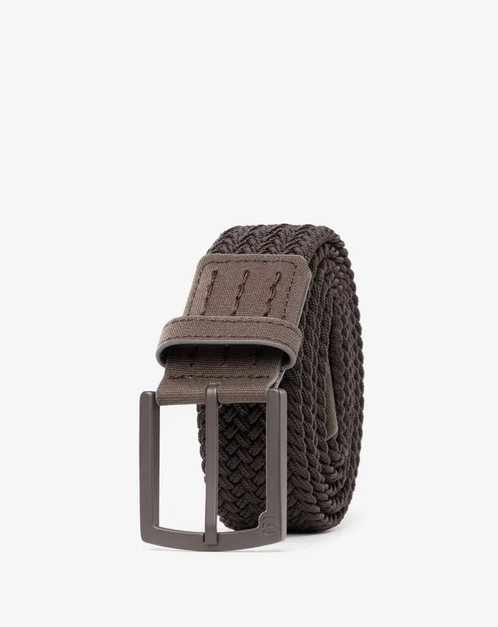 Accessories Belts TravisMathew BANKS CLOSED 20 STRETCH WOVEN BELT Coffee