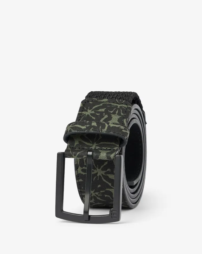 Accessories Belts TravisMathew VINE CITY CANVAS STRETCH BELT Black