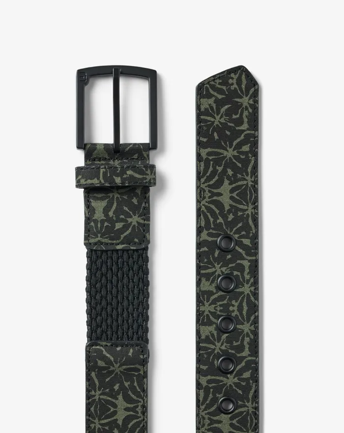 Accessories Belts TravisMathew VINE CITY CANVAS STRETCH BELT Black