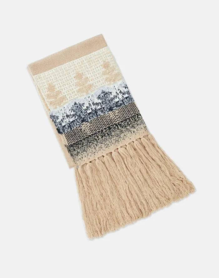 Accessories Fair Isle Jacquard CashmereSilk Fringed Scarf Dune Multi Lafayette 148 New York Winter Accessories Accessories Fair Isle Jacquard CashmereSilk Fringed Scarf Dune Multi Lafayette 148 New York Winter Accessories
