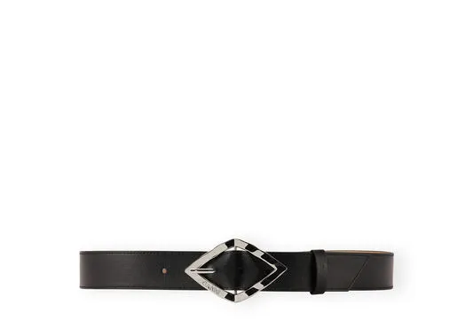 Accessories GANNI Belts Diamond Belt Black