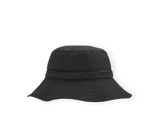 Accessories GANNI Hats Black Tech Bucket Hat Black