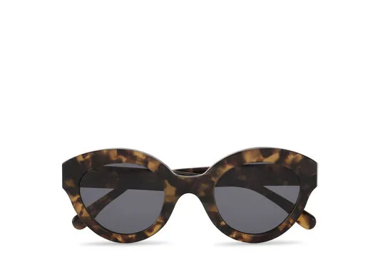 Accessories GANNI Sunglasses Chunky Round Sunglasses Blacktobacco Brown