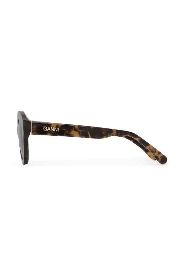 Accessories GANNI Sunglasses Chunky Round Sunglasses Blacktobacco Brown Accessories GANNI Sunglasses Chunky Round Sunglasses Blacktobacco Brown