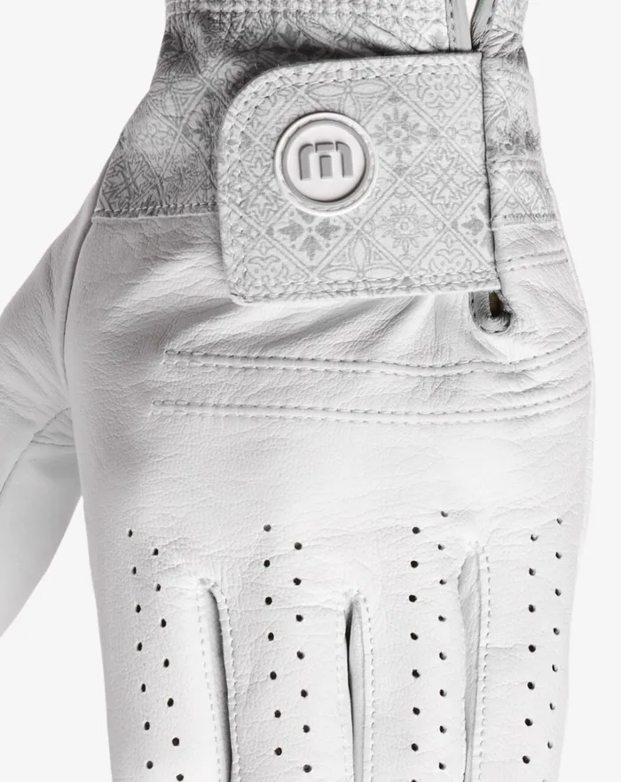 Accessories Golf Gloves TravisMathew HEADLINER GOLF GLOVE White Acropolis