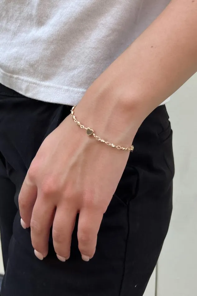 Accessories Heart Charm Bracelet Brandy Melville JEWELRY