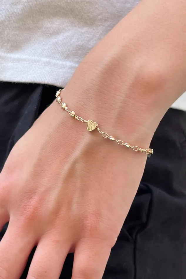 Accessories Heart Charm Bracelet Brandy Melville JEWELRY