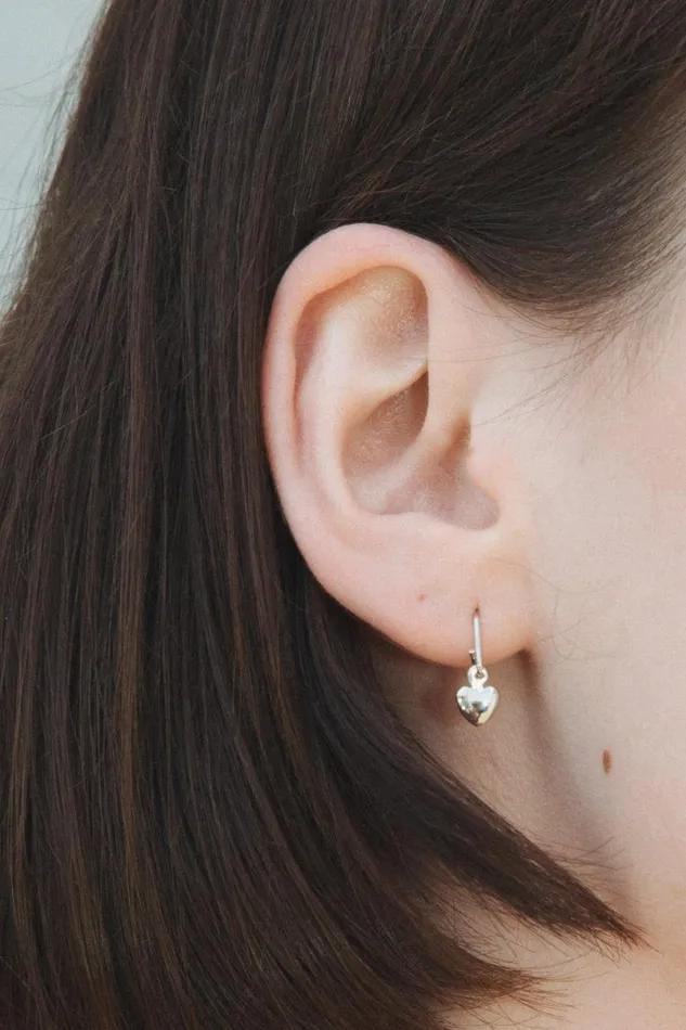 Accessories Heart Charm Earrings Brandy Melville JEWELRY