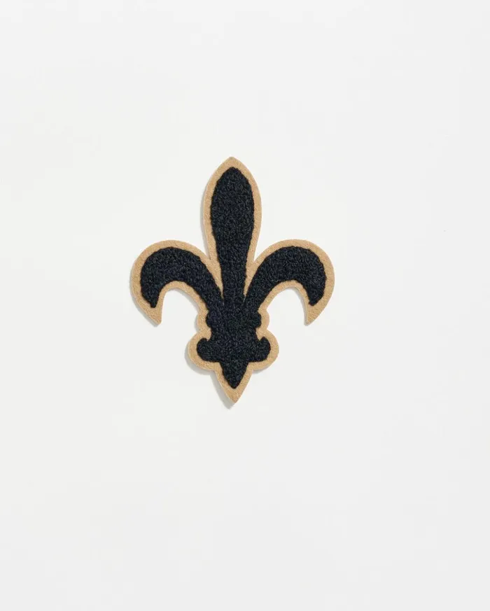 Accessories Men Billy Reid Collegiate Fleur De Lis Patch Black