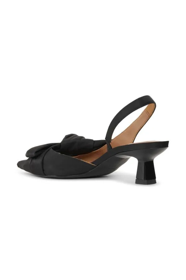AccessoriesShoes GANNI Heels Soft Bow Slingback Pumps Black AccessoriesShoes GANNI Heels Soft Bow Slingback Pumps Black