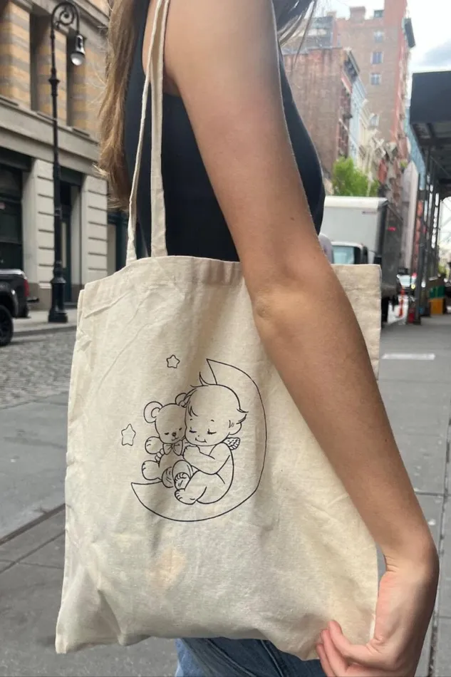 Accessories Sleeping Cherub Tote Bag Brandy Melville BAGS and BACKPACKS