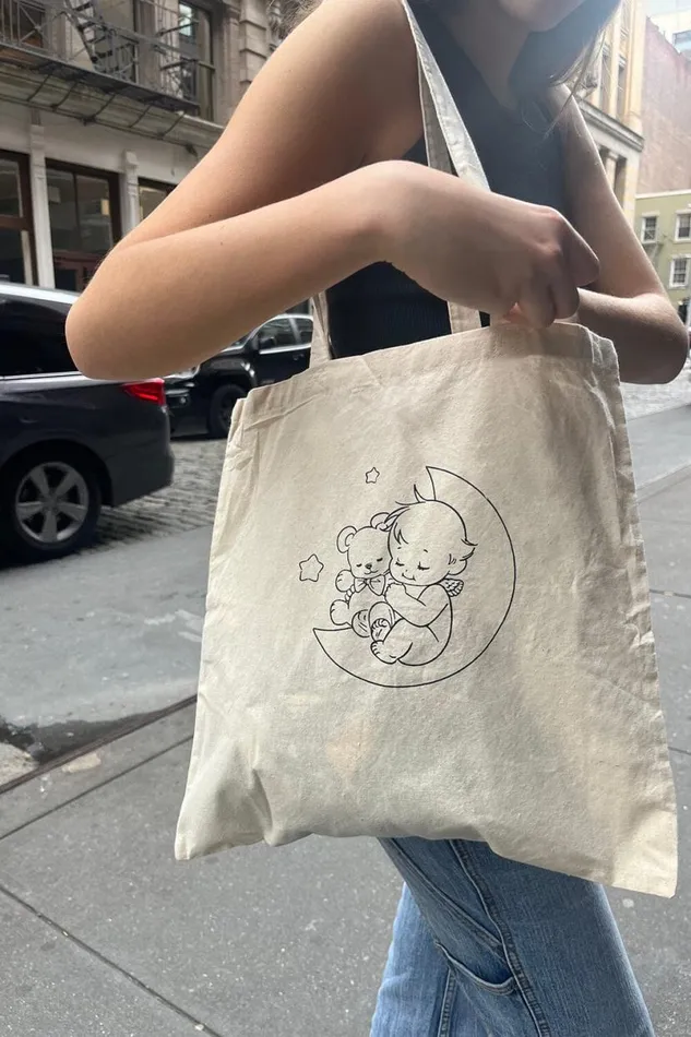 Accessories Sleeping Cherub Tote Bag Brandy Melville BAGS and BACKPACKS