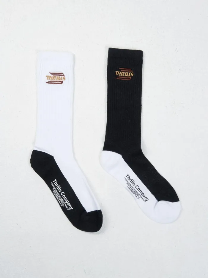 Accessories Steadfast 2 Pack Sock White Thrills Socks