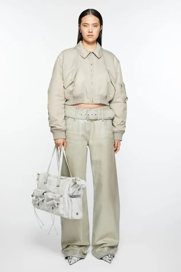 Acne Studios Bomber Jacket Fog Grey Women Outerwear