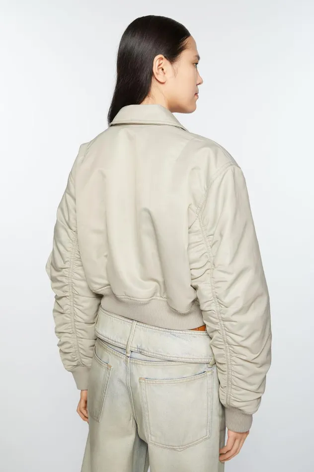 Acne Studios Bomber Jacket Fog Grey Women Outerwear