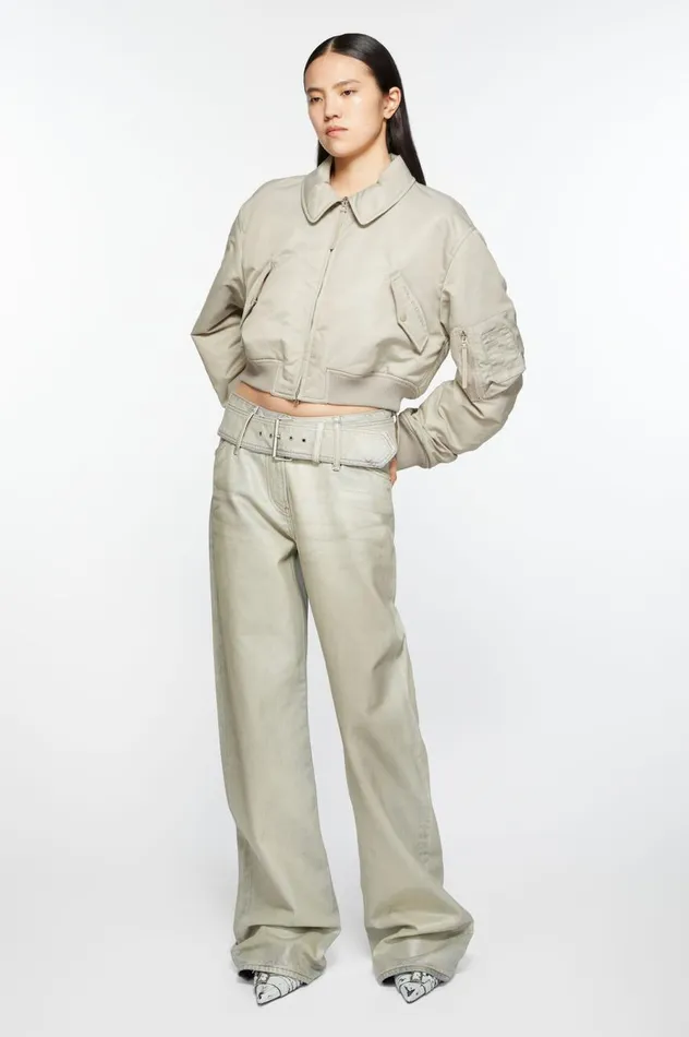 Acne Studios Bomber Jacket Fog Grey Women Outerwear