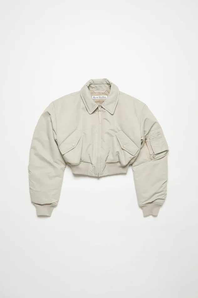 Acne Studios Bomber Jacket Fog Grey Women Outerwear