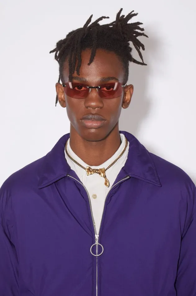 Acne Studios Bow Necklace Antique Gold Women Jewellery