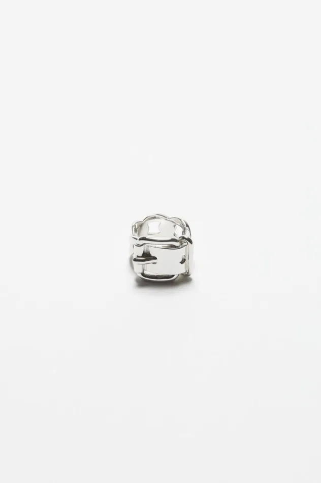 Acne Studios Buckle Ring Silver Men Jewellery