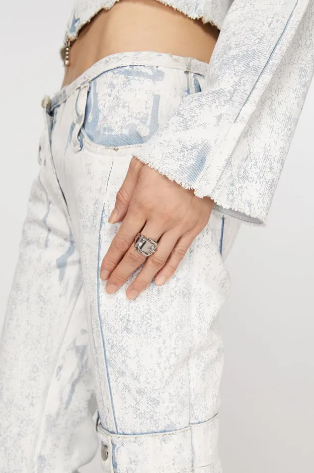 Acne Studios Buckle Ring Silver Men Jewellery