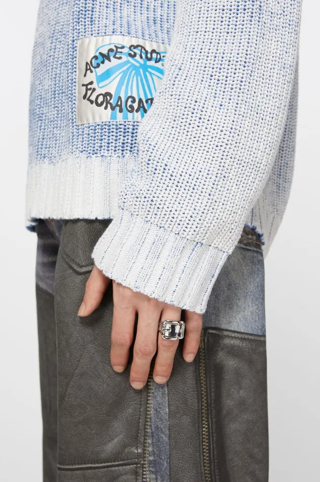 Acne Studios Buckle Ring Silver Men Jewellery