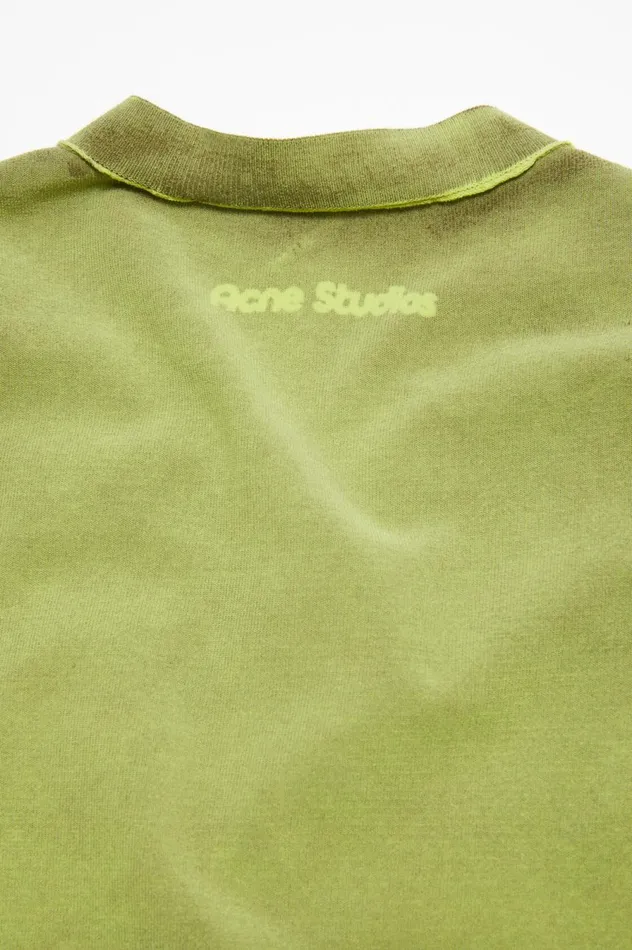 Acne Studios Buttonup Cardigan Lime Green Women Knitwear