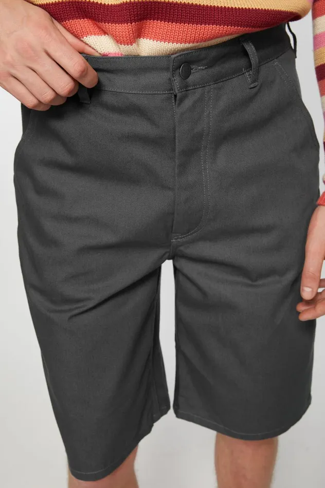 Acne Studios Canvas Shorts Dark Grey Women Shorts