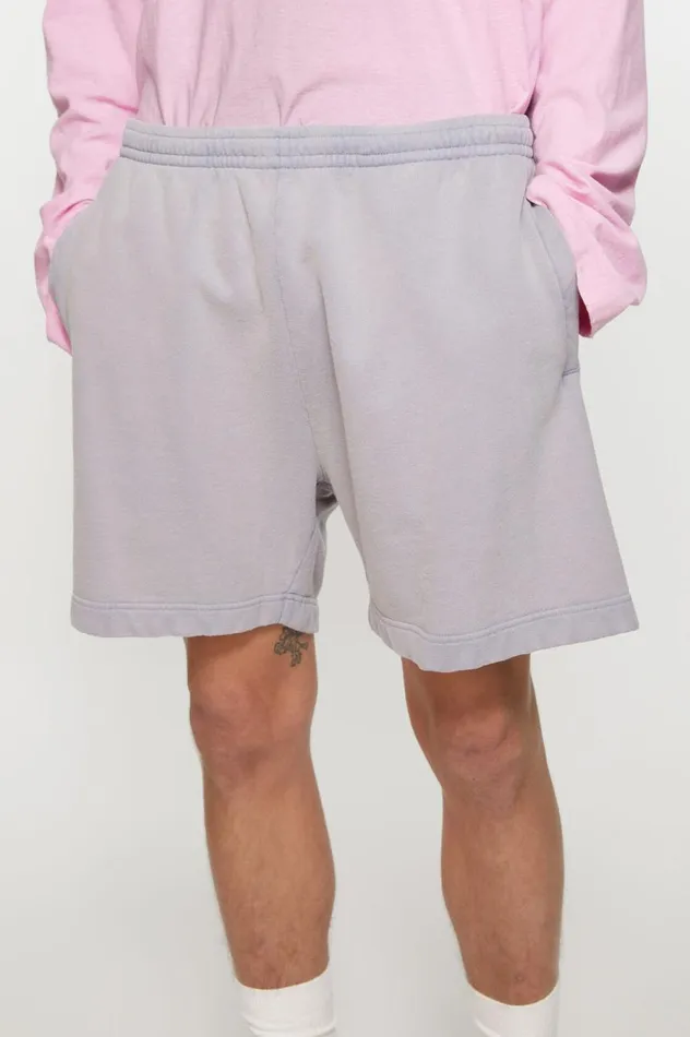 Acne Studios Cotton Shorts Dusty Purple Men Shorts