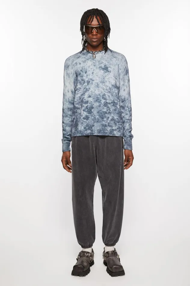 Acne Studios Cotton Sweatpants Faded Black Women Trousers