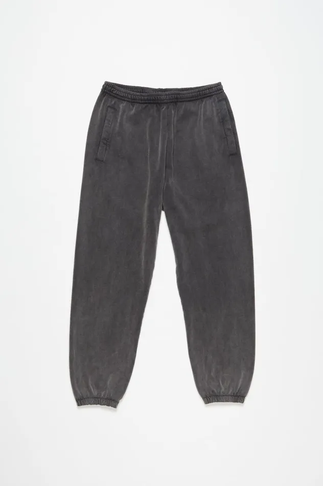 Acne Studios Cotton Sweatpants Faded Black Women Trousers