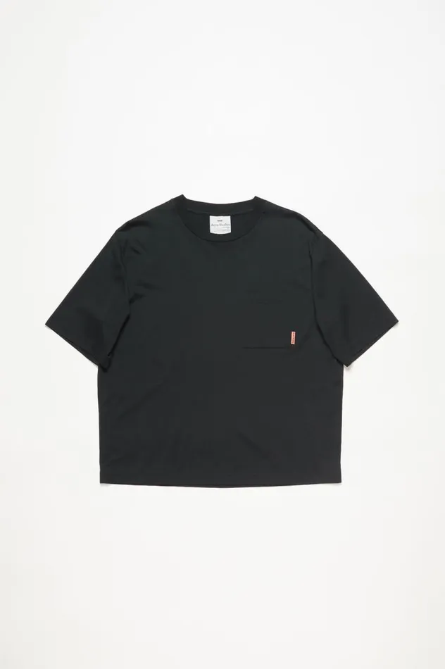 Acne Studios Crew Neck Tshirt 8211 Relaxed Fit Black Men Tshirts