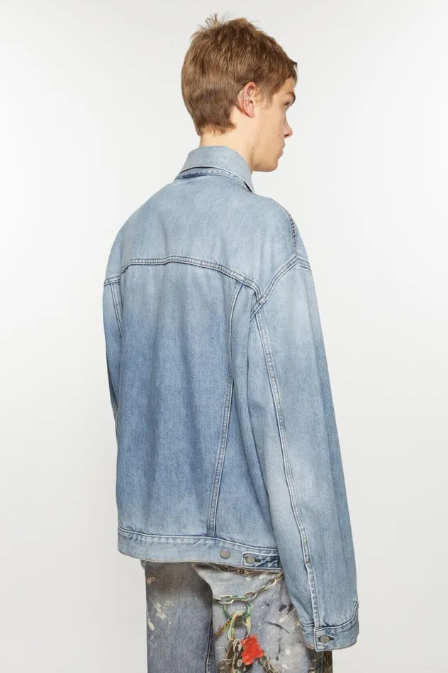 Acne Studios Denim Jacket 8211 Relaxed Fit Light Blue Men Outerwear