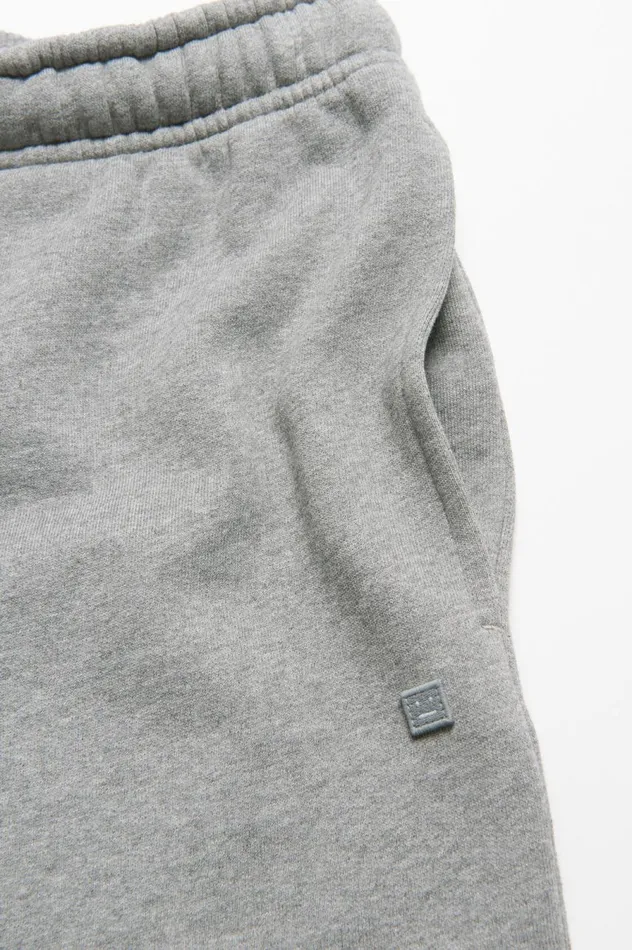 Acne Studios Fleece Shorts Light Grey Melange Women Shorts