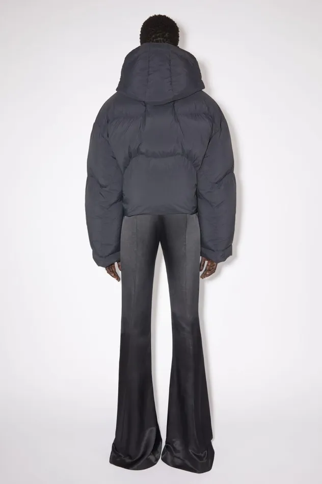 Acne Studios Hooded Puffer Jacket Black Women Outerwear