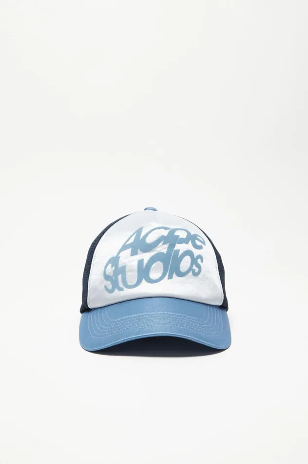 Acne Studios Logo Cap Multi Blue Men Hats