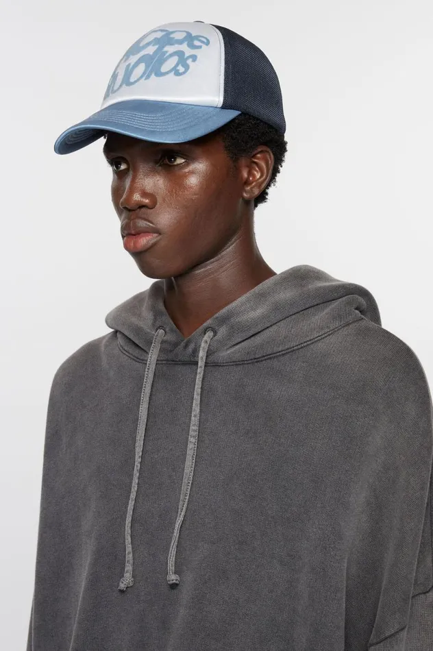 Acne Studios Logo Cap Multi Blue Men Hats