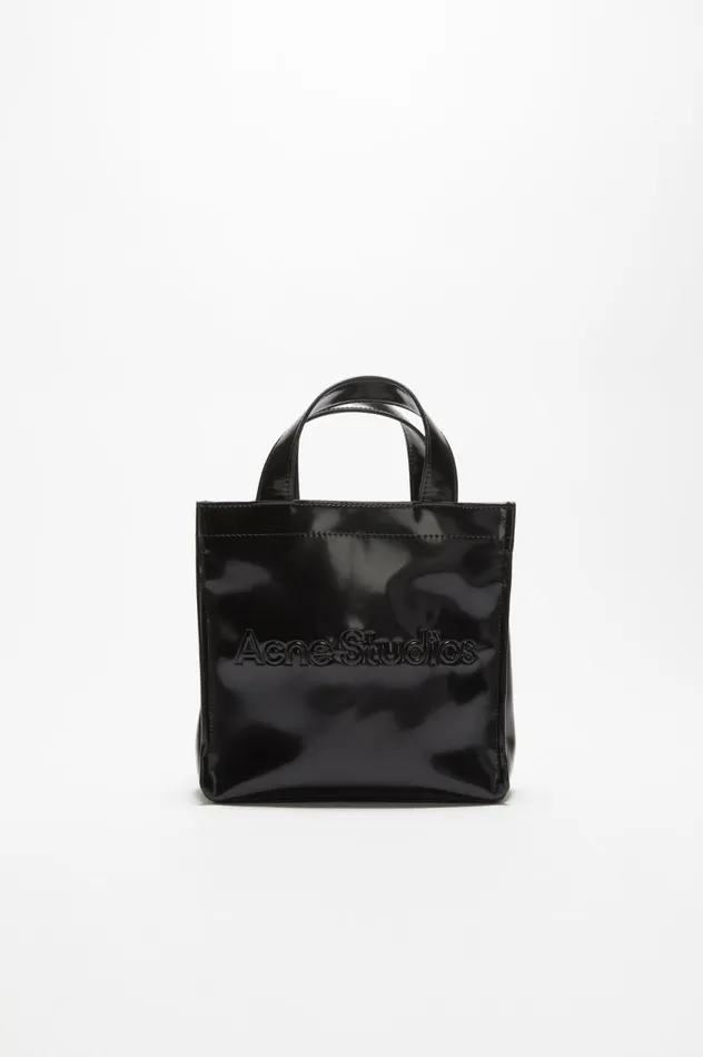Acne Studios Logo Mini Shoulder Tote Bag Black Men Bags