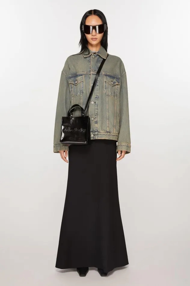 Acne Studios Logo Mini Shoulder Tote Bag Black Men Bags