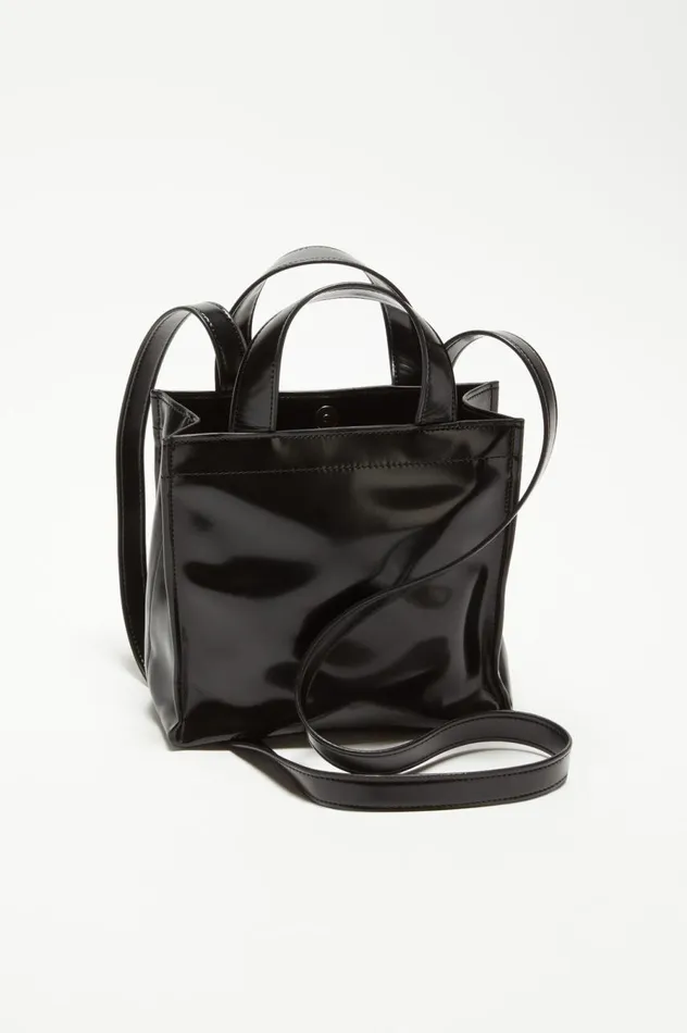 Acne Studios Logo Mini Shoulder Tote Bag Black Men Bags