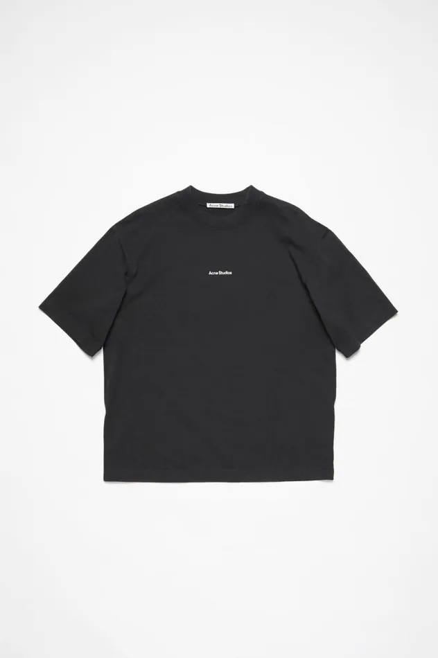 Acne Studios Logo Tshirt Black Men Tshirts