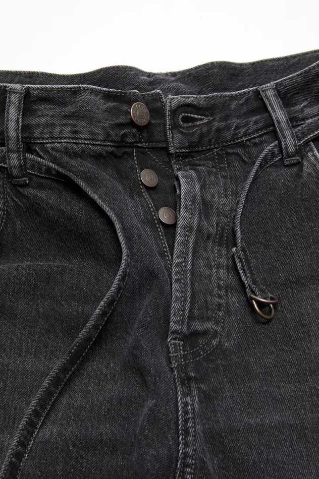 Acne Studios Loose Fit Denim Shorts Black Men Shorts