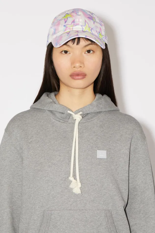 Acne Studios Micro Face Patch Cap Pale Pinkmulti Men Hats