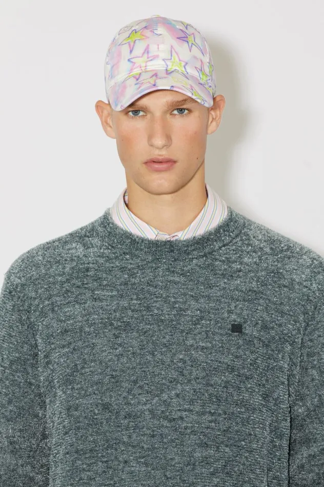 Acne Studios Micro Face Patch Cap Pale Pinkmulti Men Hats