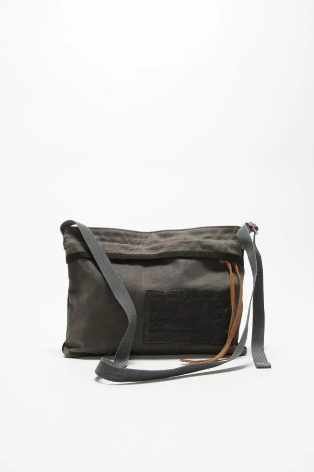 Acne Studios Mini Messenger Bag Greyblack Women Bags