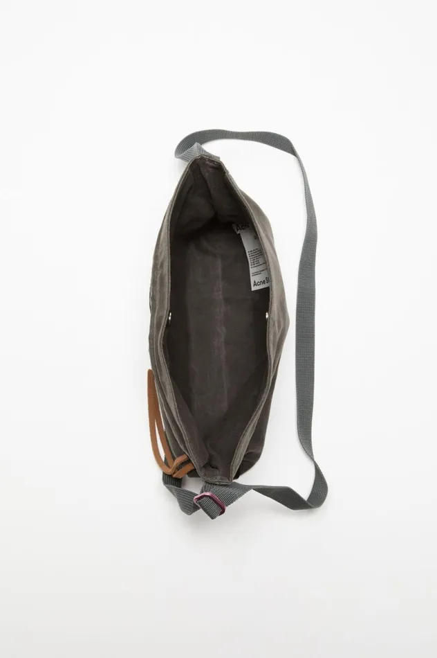 Acne Studios Mini Messenger Bag Greyblack Women Bags