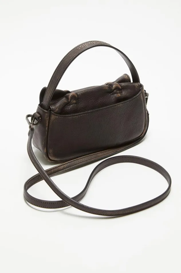 Acne Studios Multipocket Micro Bag Dark Brownbeige Men Bags