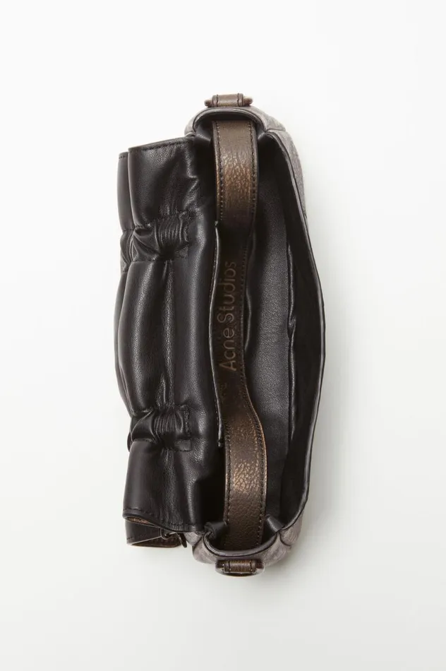 Acne Studios Multipocket Micro Bag Dark Brownbeige Men Bags