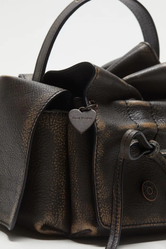 Acne Studios Multipocket Mini Bag Dark Brownbeige Men Bags