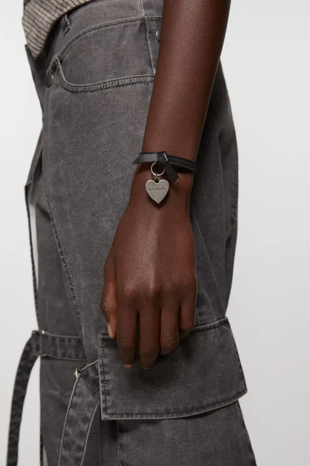 Acne Studios Musubi Charm Bracelet Black Men Jewellery